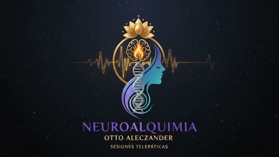 Logotipo animado de NeuroAlquimia Otto Aleczander — Sesiones Telepáticas